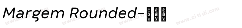 Margem Rounded字体转换
